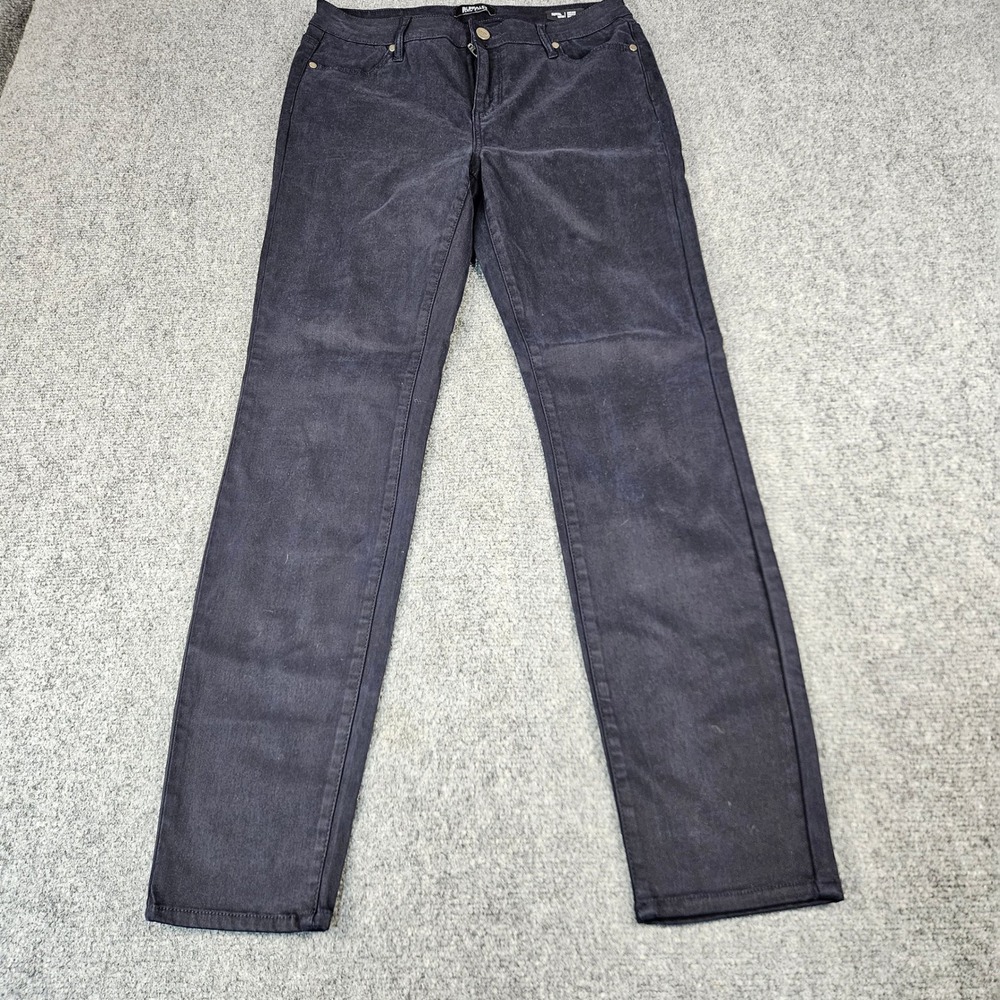 Buffalo David Bitton Royal Skinny Jeans Women 10/30 MidRise Stretch Black Indigo